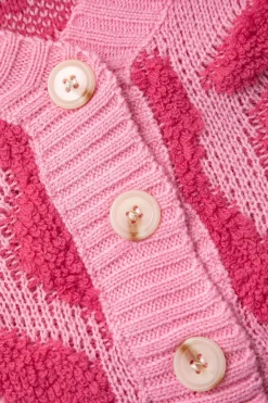 Colorblock V-neck Knit Button Up Cardigan