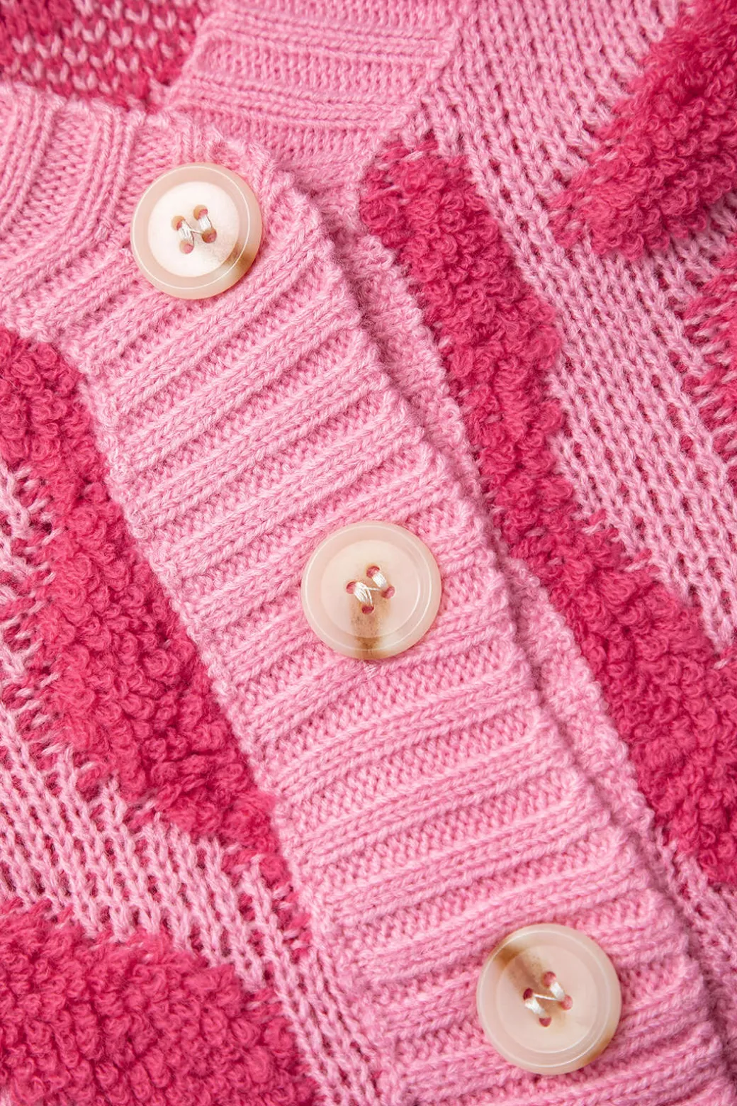 Colorblock V-neck Knit Button Up Cardigan