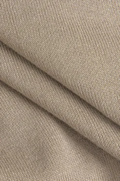 Contrast Binding Knit Top And Pants Set