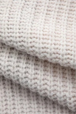 Contrast Denim Stitching Round Neck Sweater
