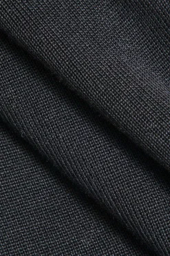Contrast Knit Bowknot Back Pleated Mini Dress