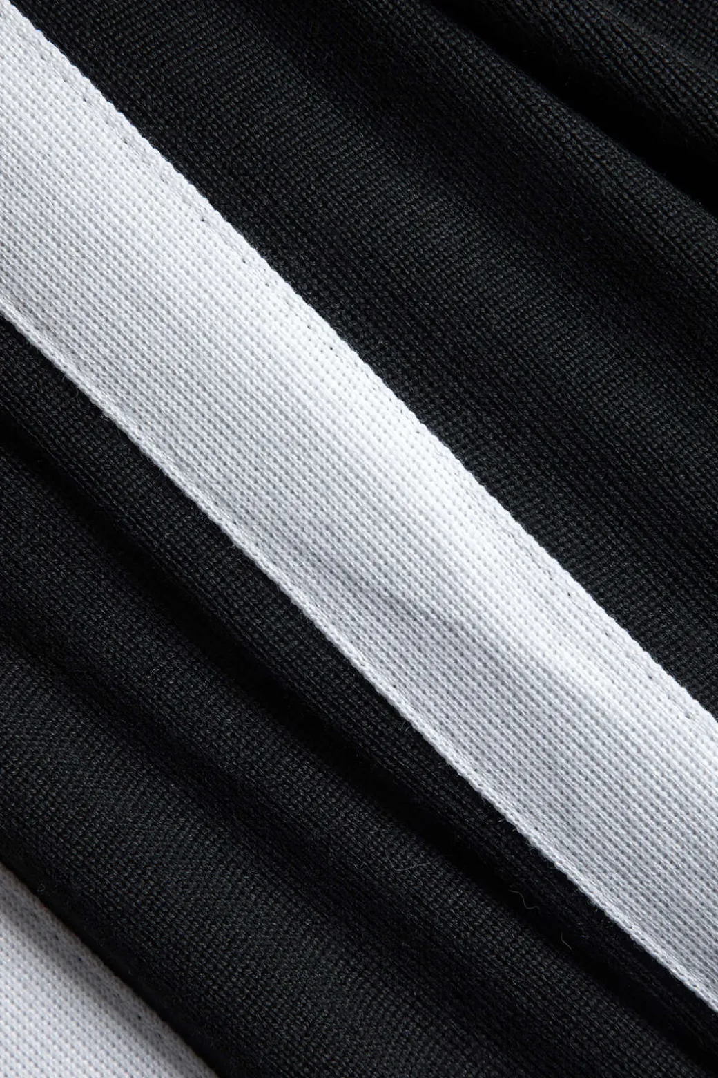 Contrast Knit Button Patchwork Top And Pants Set