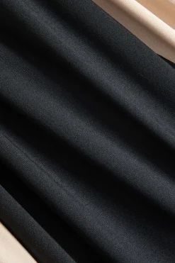 Contrast Patchwork Ruched Long Sleeve Maxi Dress