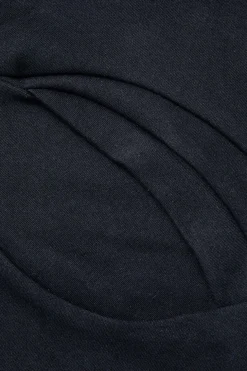 Contrast Ruched Long Sleeve Top