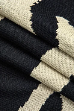 Contrast Sleeveless Knit Mini Dress