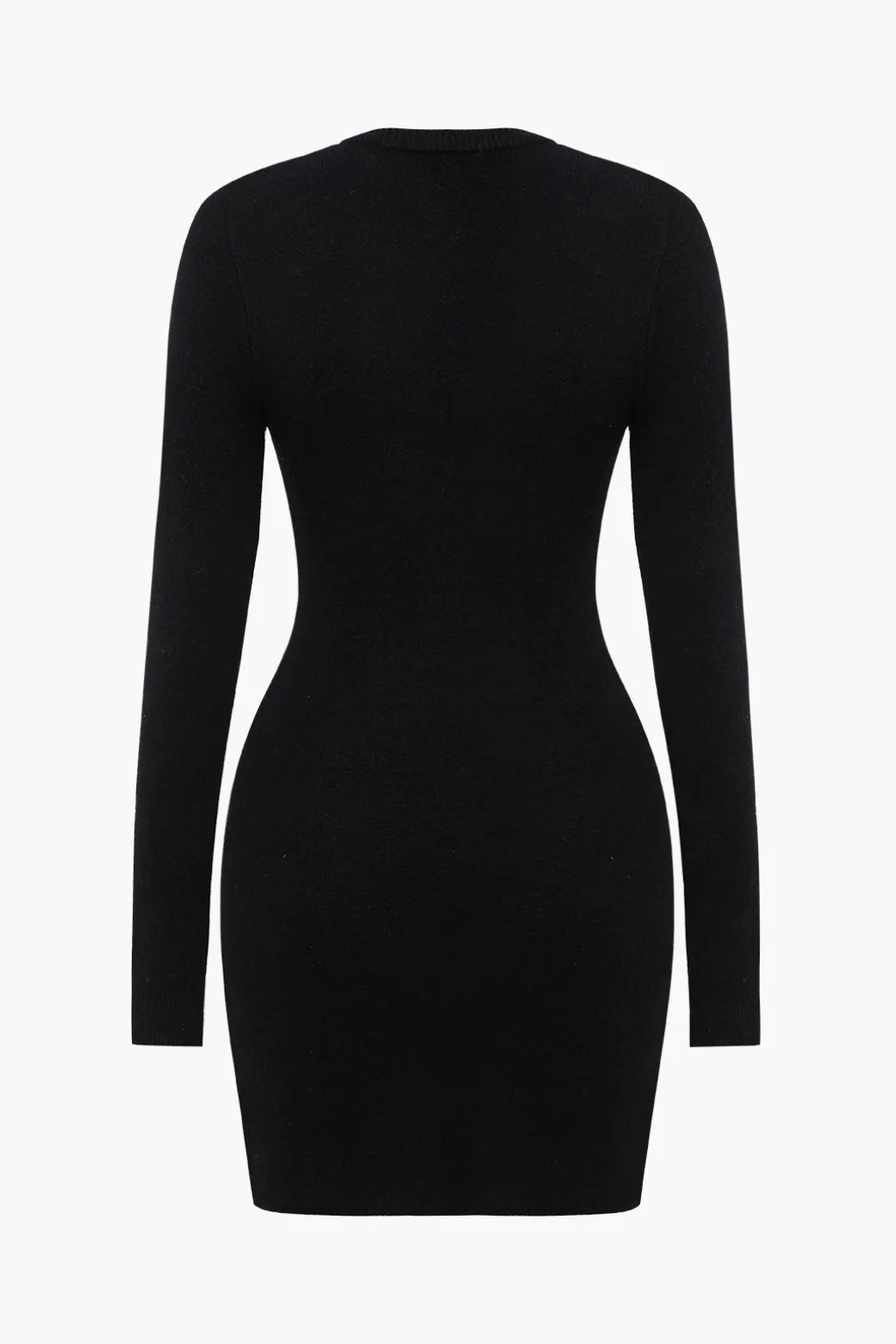 Contrast Sweater Dress