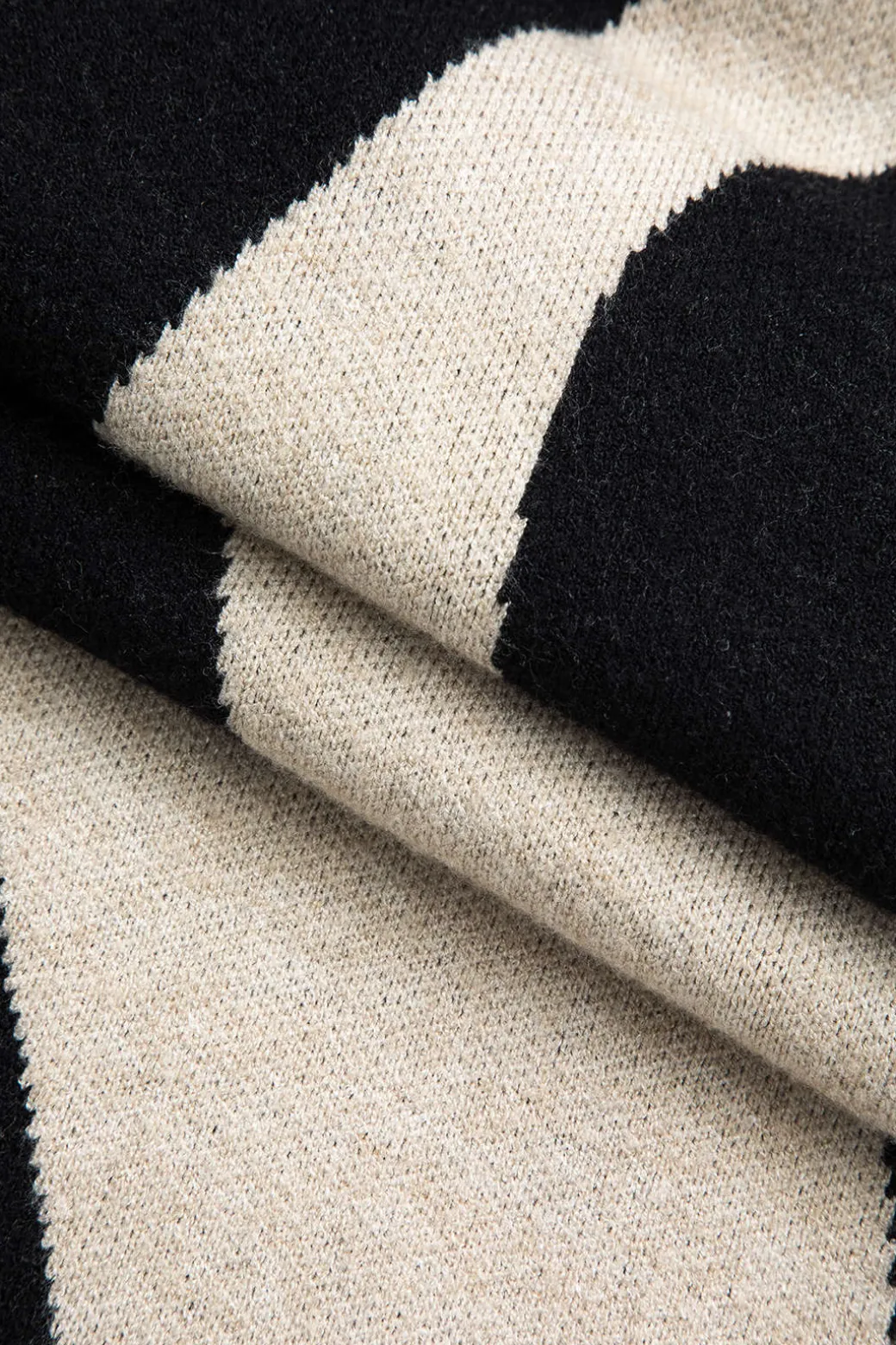 Contrast Sweater Dress