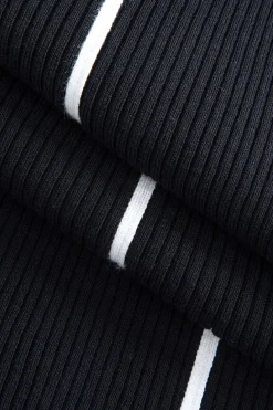 Contrast Sweater Dress