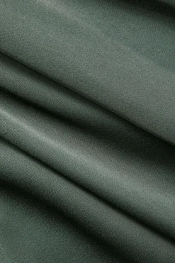Contrast Tie-Up Elastic Waistband Skirt