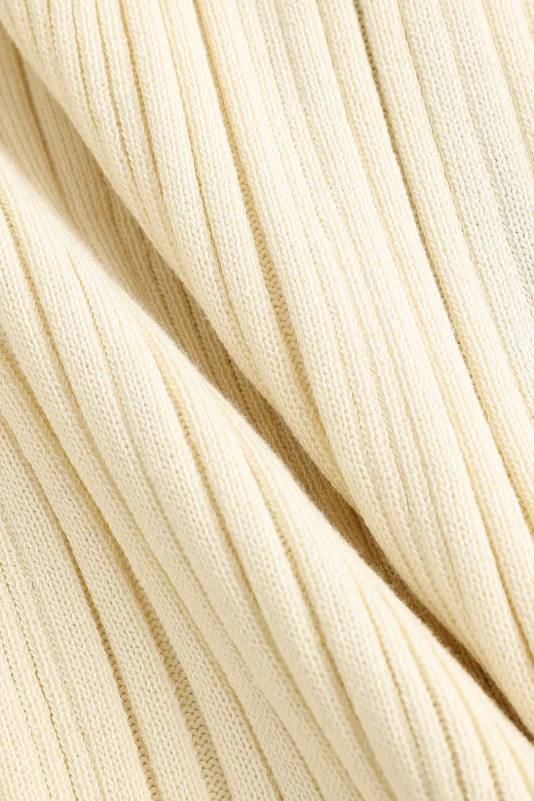 Contrast Trim Button Down Knitted Dress