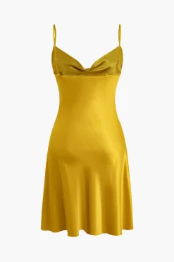 Cowl Neck Slip Dress Lingerie