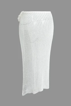 Crochet Knot Side Split Cover Up