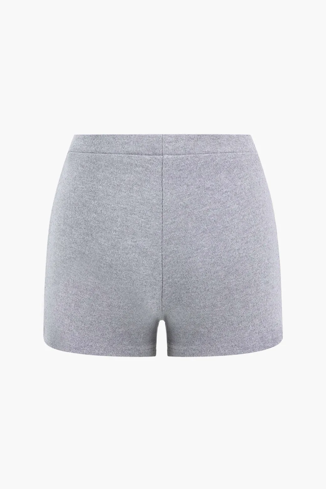 Cropped Zipper Top And Shorts Set