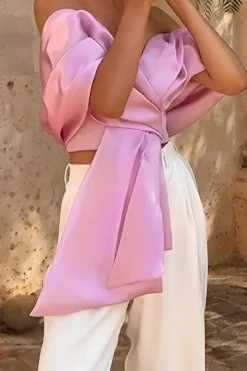 Cross Off Shoulder Tank Top