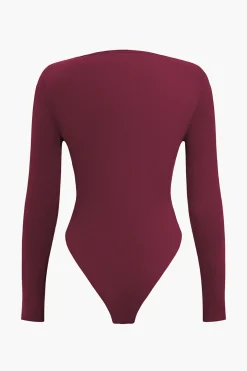 Crossed Ruched Bodysuit