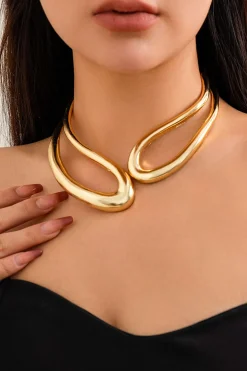 Cut Out Asymmetrical Necklace