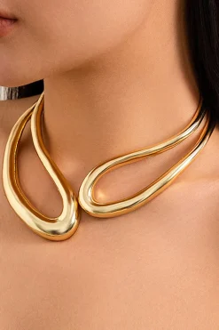 Cut Out Asymmetrical Necklace