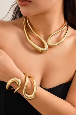 Cut Out Asymmetrical Necklace