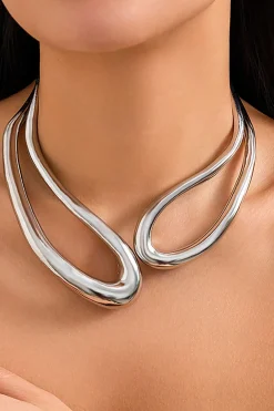 Cut Out Asymmetrical Necklace