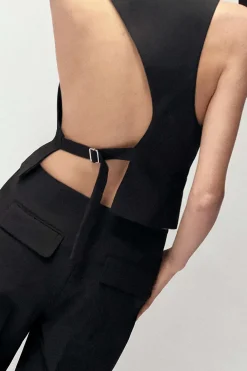 Cut Out Back Vest