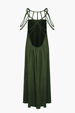 Cut Out Backless Maxi Dress