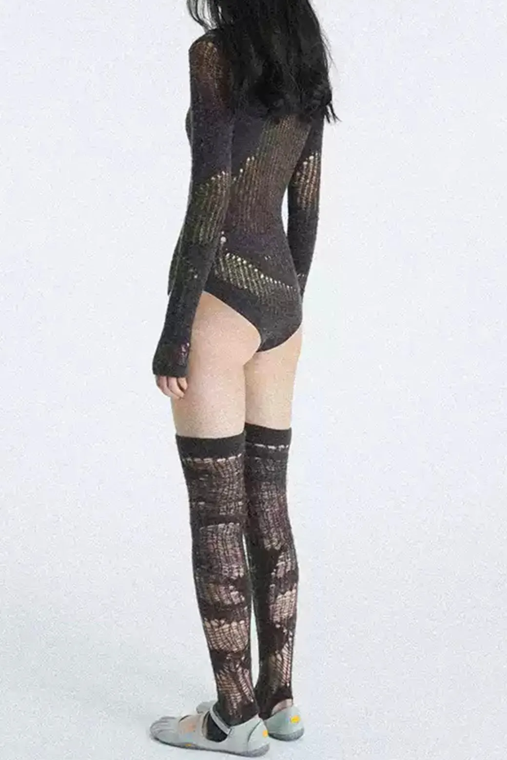 Cut Out Long Sleeve Bodysuit
