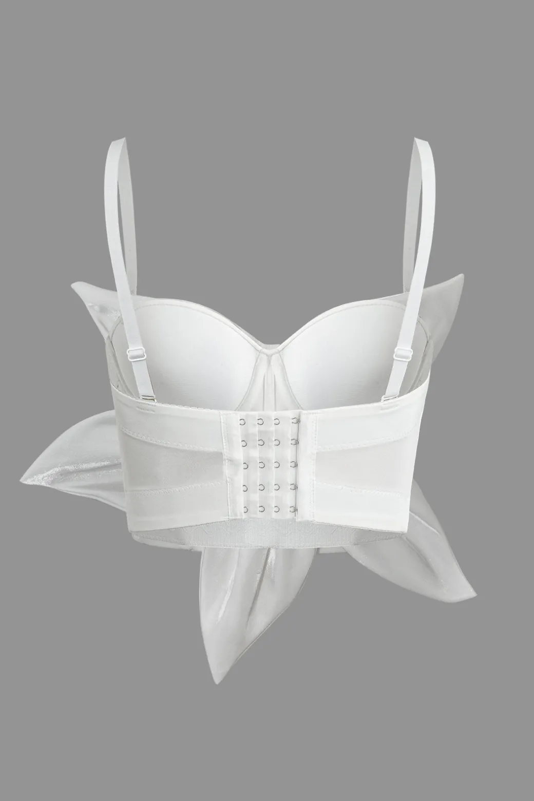 3D Floral Hook And Eye Corset Top