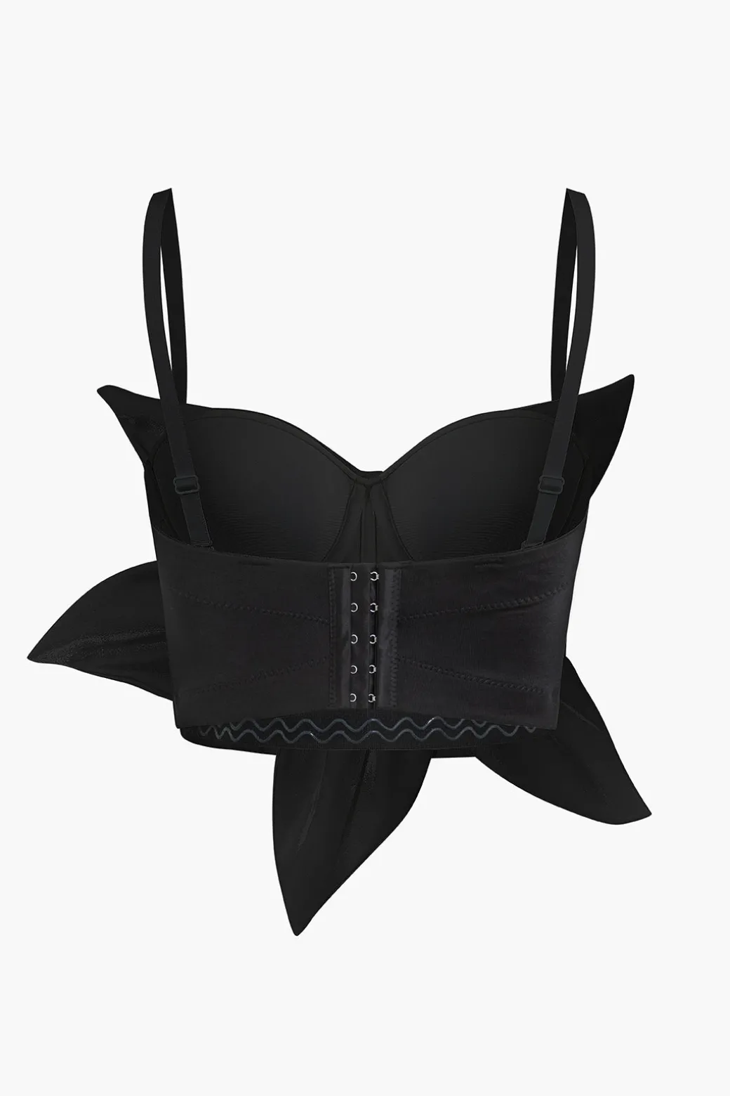 3D Floral Hook And Eye Corset Top