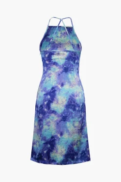 Deep In Outer Space Printed Dress