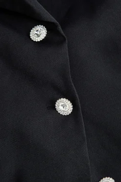 Deep V-neck Long Sleeve Suit Dress