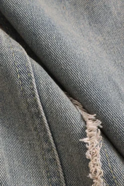 Denim Faded Straight Leg Jeans