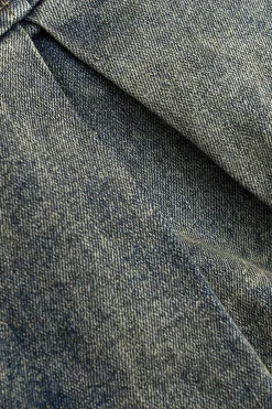 Denim High Waist Patchwork Skirt