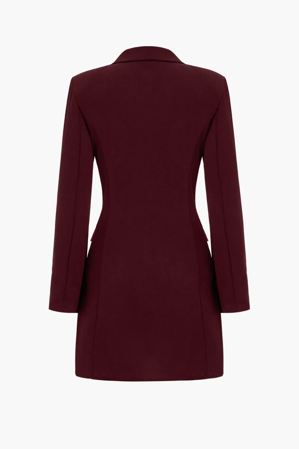 Denim Patchwork Long Sleeve Blazer Suit Mini Dress