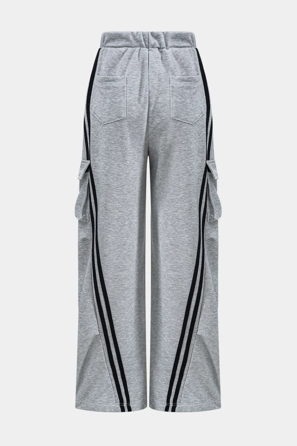 Denim Patchwork Pocket Trousers