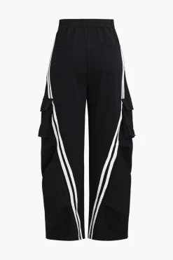 Denim Patchwork Pocket Trousers
