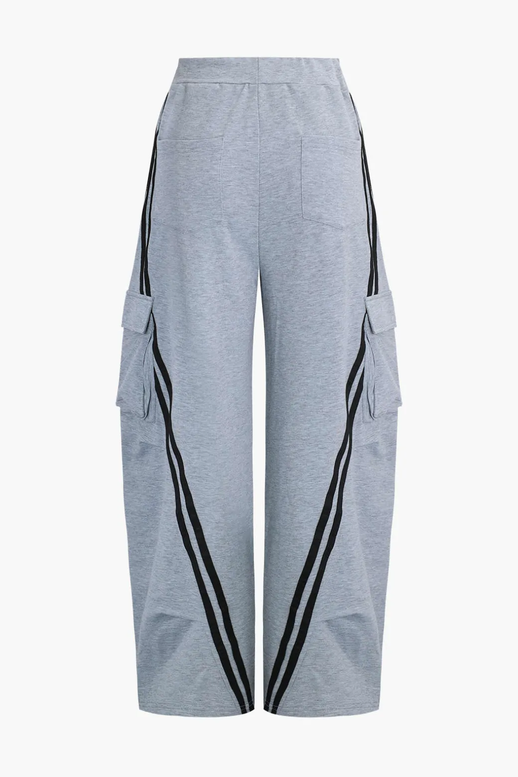 Denim Patchwork Pocket Trousers