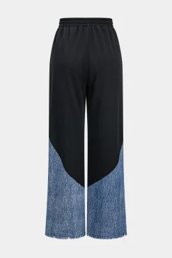 Denim Patchwork Trousers