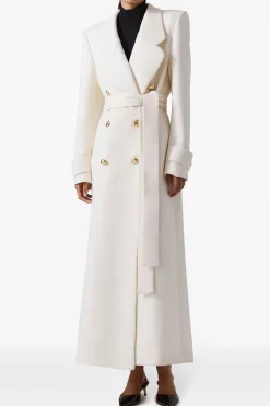 Double-Breasted Belted Coat