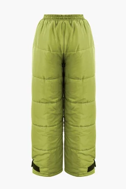 Drawstring Waist Puffer Pants