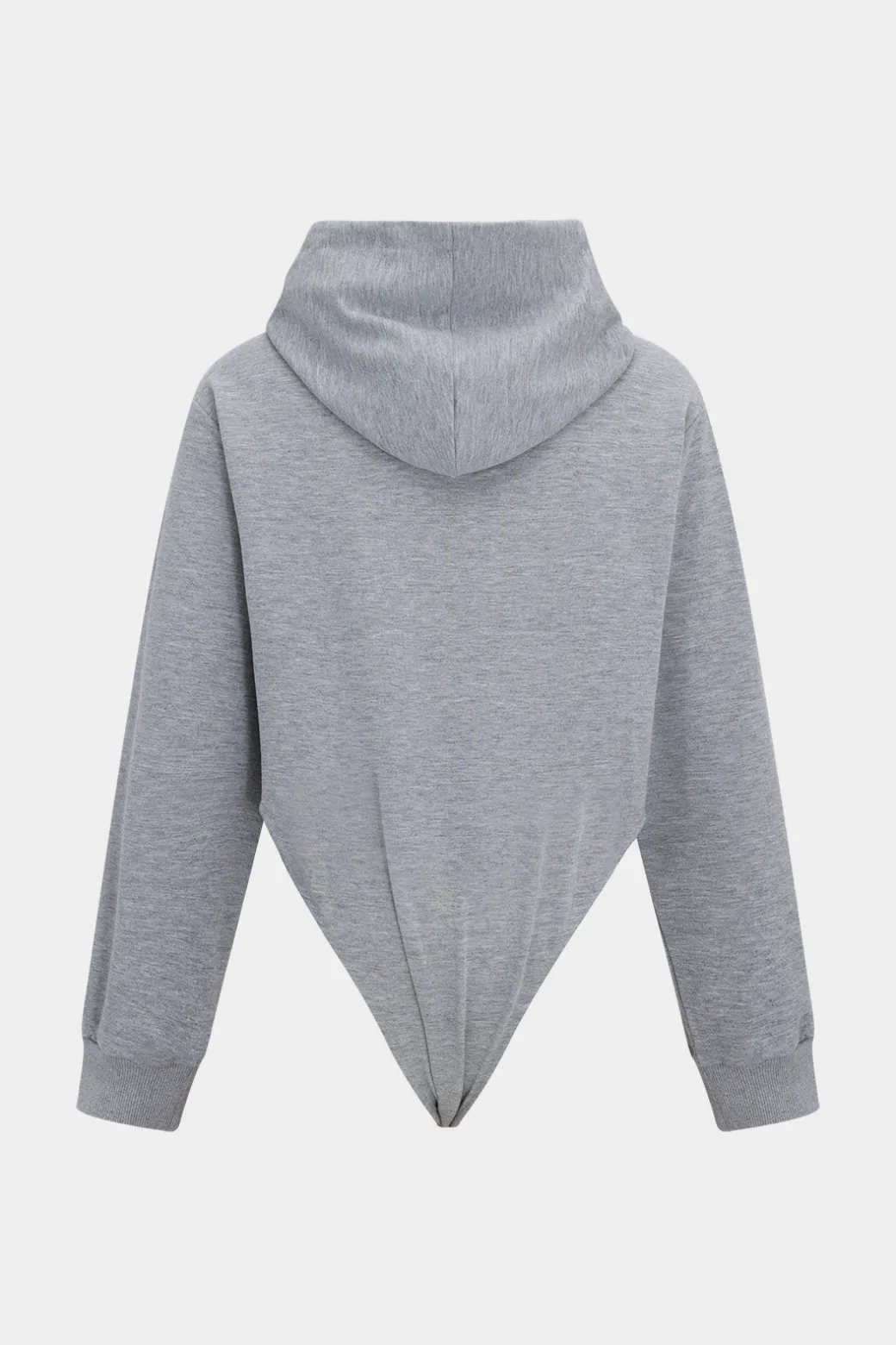 Drawstrings Hooded Long-Sleeve Top And Trousers Set