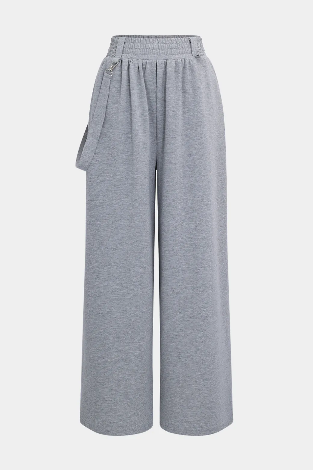 Drawstrings Hooded Long-Sleeve Top And Trousers Set