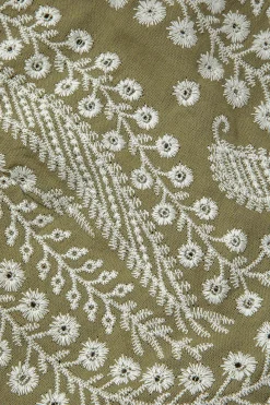 Embroidered High-Waist Shorts