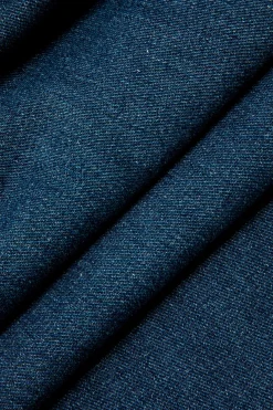 Faded Asymmetric Denim Mini Skirt