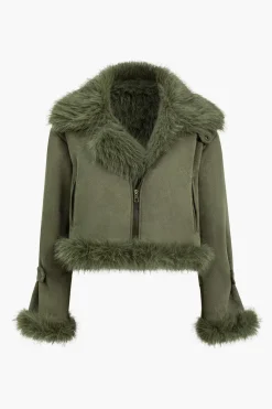 Faux Fur Crop Jacket