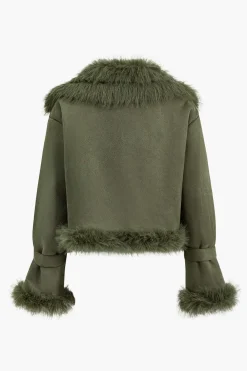 Faux Fur Crop Jacket