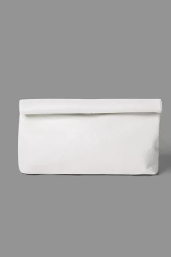 Faux Leather Clutch Bag
