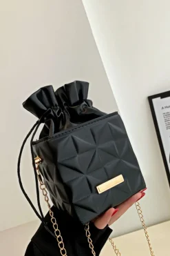 Faux Leather Cross-Body Bag