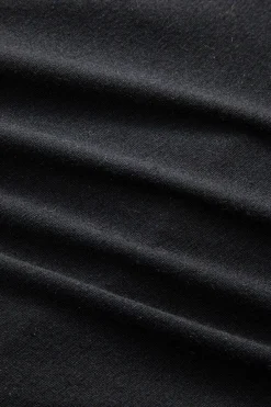 Faux Leather Crossed V-Neck Long Sleeve Bodysuit