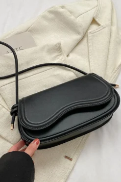 Faux Leather Shoulder Bag