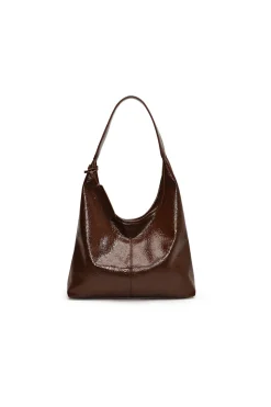 Faux Leather Shoulder Bag